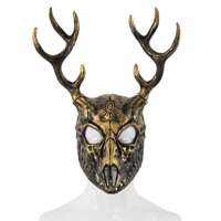 Halloween sheep bone and antler detachable mask, alien character props, cosplay party ball accessories thumbnail 3