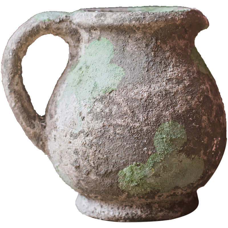 【 】庞贝余晖系列红陶花壶花瓶花器装饰器皿摆件手工艺术陶罐