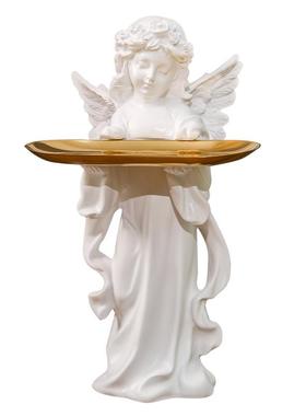 化妆品天使摆件托盘玄关装饰摆件