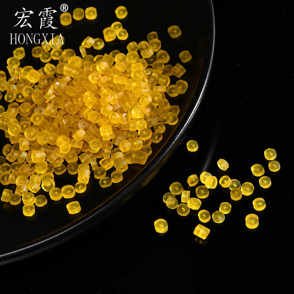厂家直销黄色硅胶水气球 高弹不断硅胶橡皮筋黄 耐老化硅胶圈批发