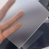 1mm透明磨砂亚克力板单面哑光细砂扩散板灯饰透光亚克力板材批发