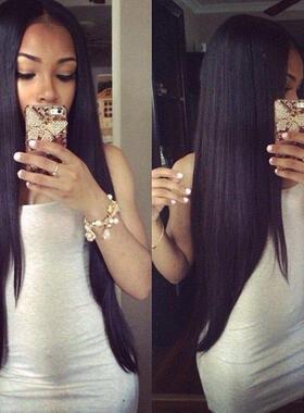 Wig, female, split, long, face retouching, realistic