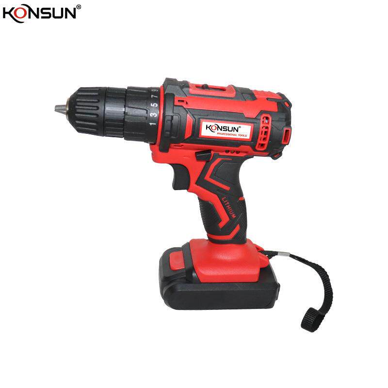 出口21V25+1多功能充电式手电钻锂电钻家用电动螺丝刀钻头套装