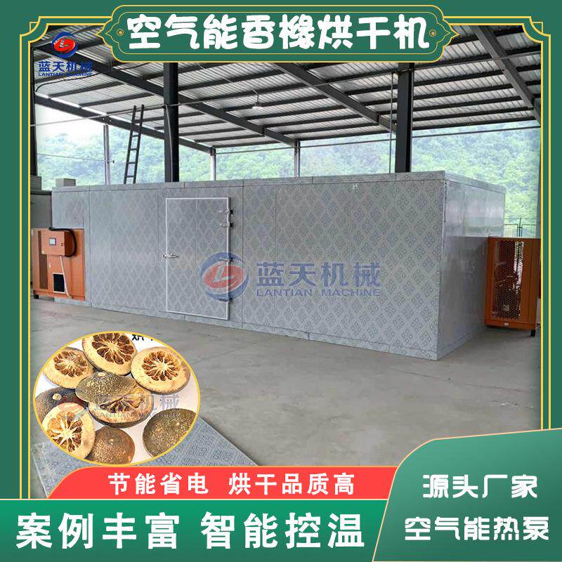 空气能香橼片烘干机 蜜罗柑切片香橼茶烘干整套设备 枸橼子烘干房