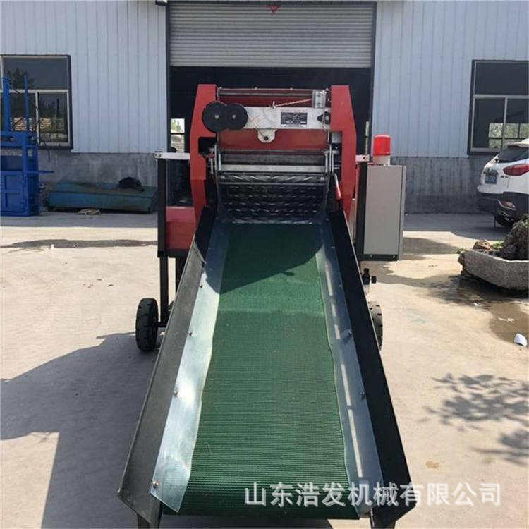 包膜草储存机畜牧场秸秆包牛羊稻草打机玉米粉碎养殖场饲草包机