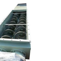 U型无轴螺旋输送机电子电镀污泥传送机绞龙输送设备U型衬板给料机