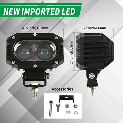 汽车LED双灯工作灯 4寸720W 越野车UTV灯工作灯 货车改装聚光车灯