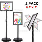 立式 广告牌仓库分类指示牌不锈钢展示牌导向牌展示架指引伸缩定制