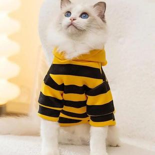 soft Holiday Pet Bee Clothes Costume Warm Cat Cosplay