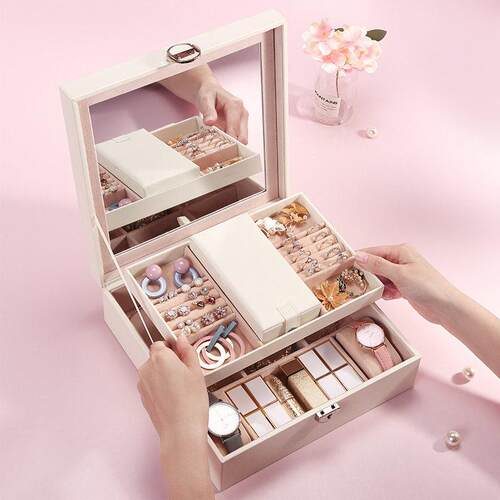 Cosmetics box wooden jewelry boxes creative gift jewellery