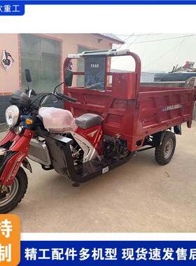 出口外贸汽油三轮摩托车宗申动力燃油车货运农用自卸三轮车