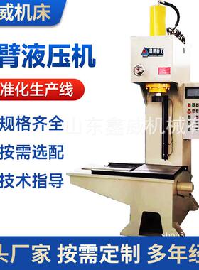 50吨单臂液压机C型单柱金属成型压力机63吨移动导轨油压机