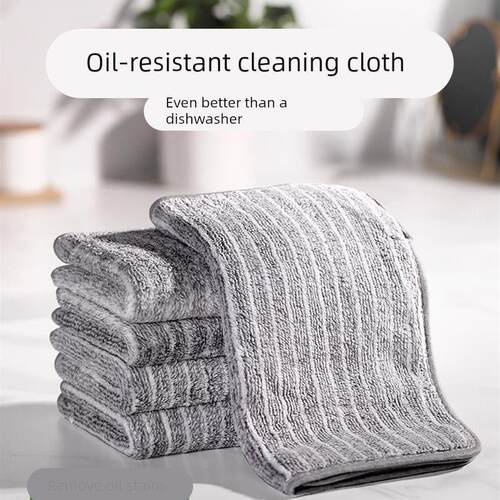 6pcs/set wash towel dish wipe kitchen cleaning cloth cotton