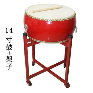 高档儿童节礼物8具寸牛皮小军鼓鼓幼儿园表演乐玩敲奥尔夫打击器