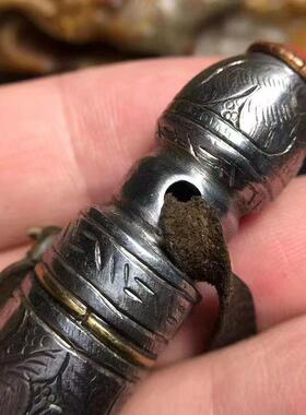 天然藏式纯天铁印章大号吉祥八宝图腾手工打造