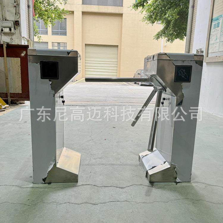 佛山景区三辊闸工厂工地门禁刷卡人脸识别电控半高滚闸门单向转門
