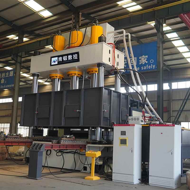 木屑托盘液压机1200吨1500吨植物纤维热压成型四柱压力机配生产线