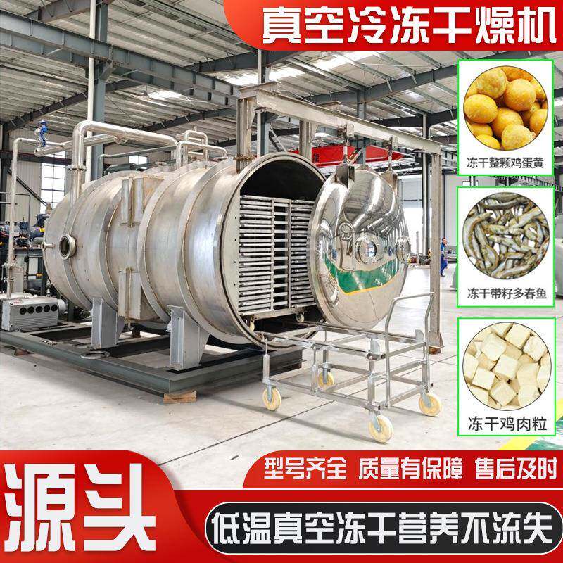 240平方米食品加工PLC控制冷冻干燥机干果草药粉真空低温冻干机