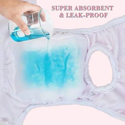 Washable Dog Diapers Physiological Pants Cute Cartoon Print