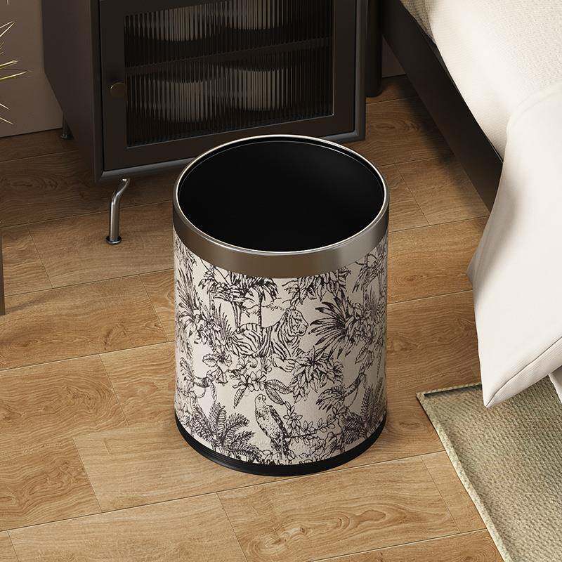 复古垃圾桶家用客厅轻奢高档卫生间大号大容量高颜值新款中古风