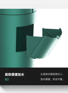 德国CIH 智能空调扇制冷塔扇家用无叶水冷风扇卧室静音冷风机立式