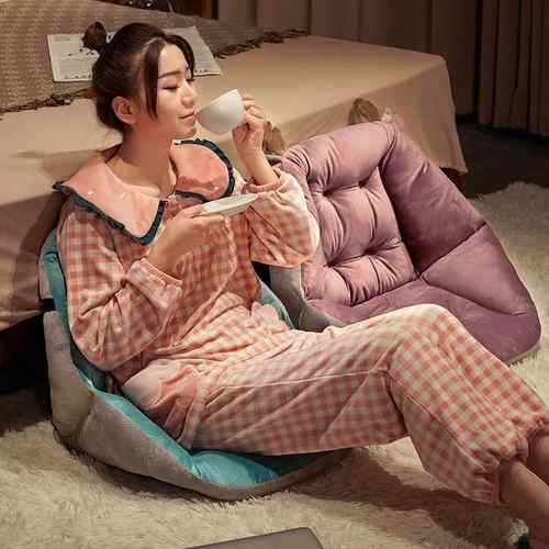 谋生办室坐垫背一体学生久椅ltao7830子垫座椅护坐腰靠垫宿舍地公