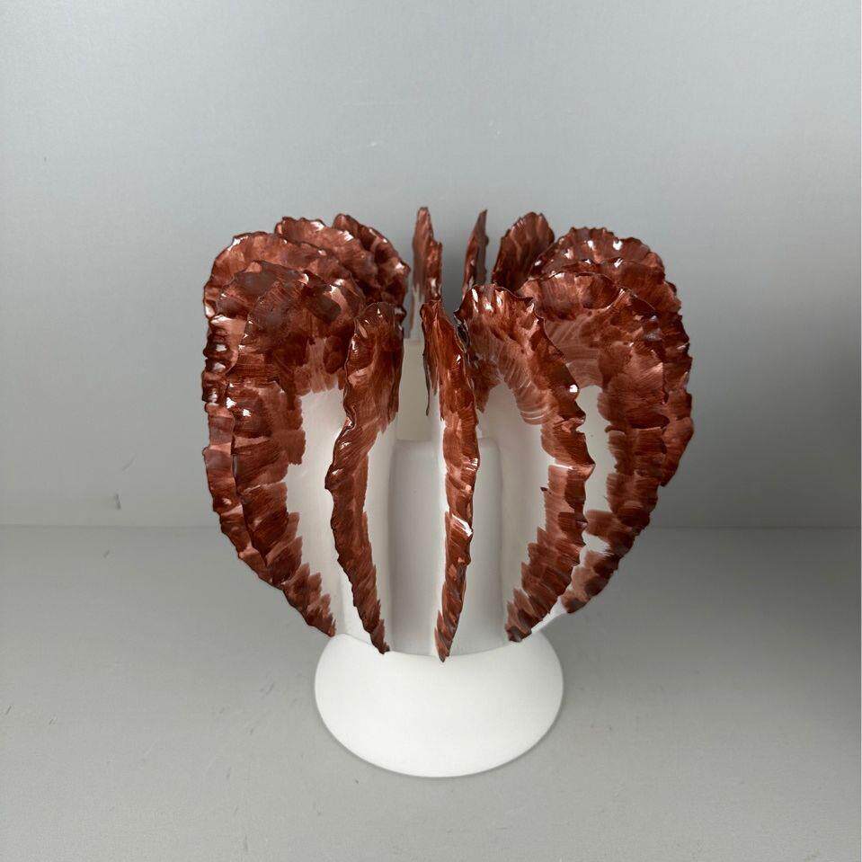 现代中古瓷陶瓷几何艺术落地大号花器摆件样板间客厅玄关桌面花瓶