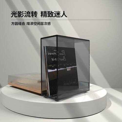 亚克力文黑胶唱片收纳架客厅书本TH-CD架房卧室置架件书文件夹物