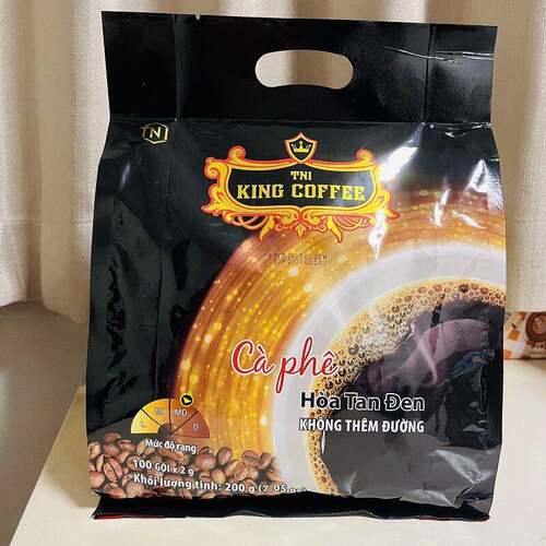 Tni King Coffee添爱尊尚冰美式冷热水速溶纯黑咖啡粉