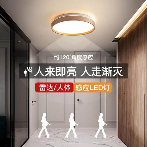 走廊灯过道灯玄关灯吸顶灯现代简约入户阳台2025新款圆形中山灯具