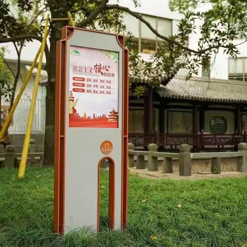 公园导视牌立式导向牌标户外不锈钢指示牌识标牌广告牌厂家图片