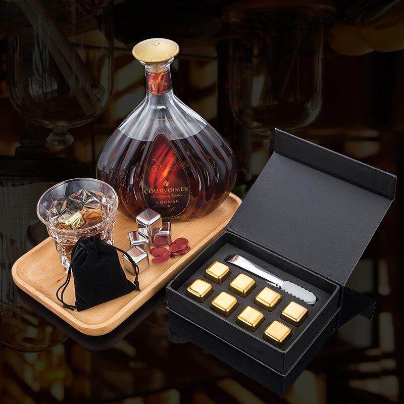 酒石A套装亚马逊不锈钢冰盒块礼EV内卡金属冰粒EVA+礼盒冰礼品盒