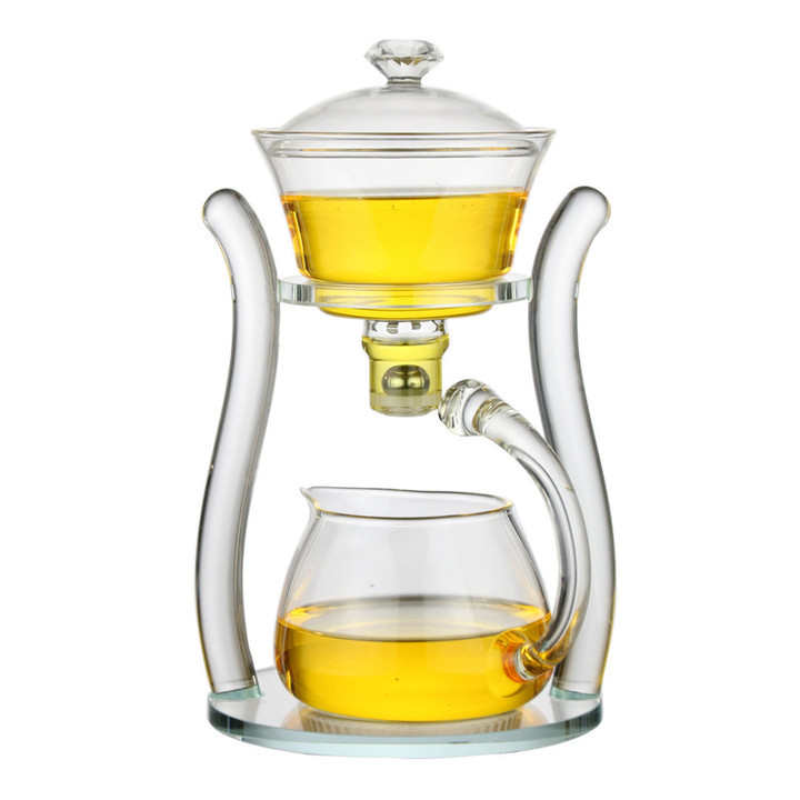 玻璃宫灯茶具泡茶杯套装磁吸半自动玻璃茶具功夫茶器网红玻璃茶杯