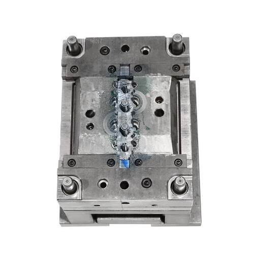 2波模具厂塑按钮开关注塑模具WT222JVC胶塑料模宁具免费设计