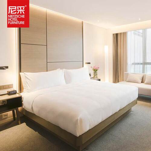 连锁便捷商务酒店宾馆公寓客房标间板式家具成套家具来图