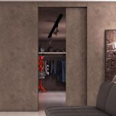 内推巴士门滑轨 卧室门衣帽间平移推拉趟门配件移门轨道导轨五金