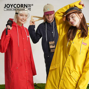 全身男纯色户外旅游徒步雨披 Joycorn雨衣女情侣外套防暴雨长款