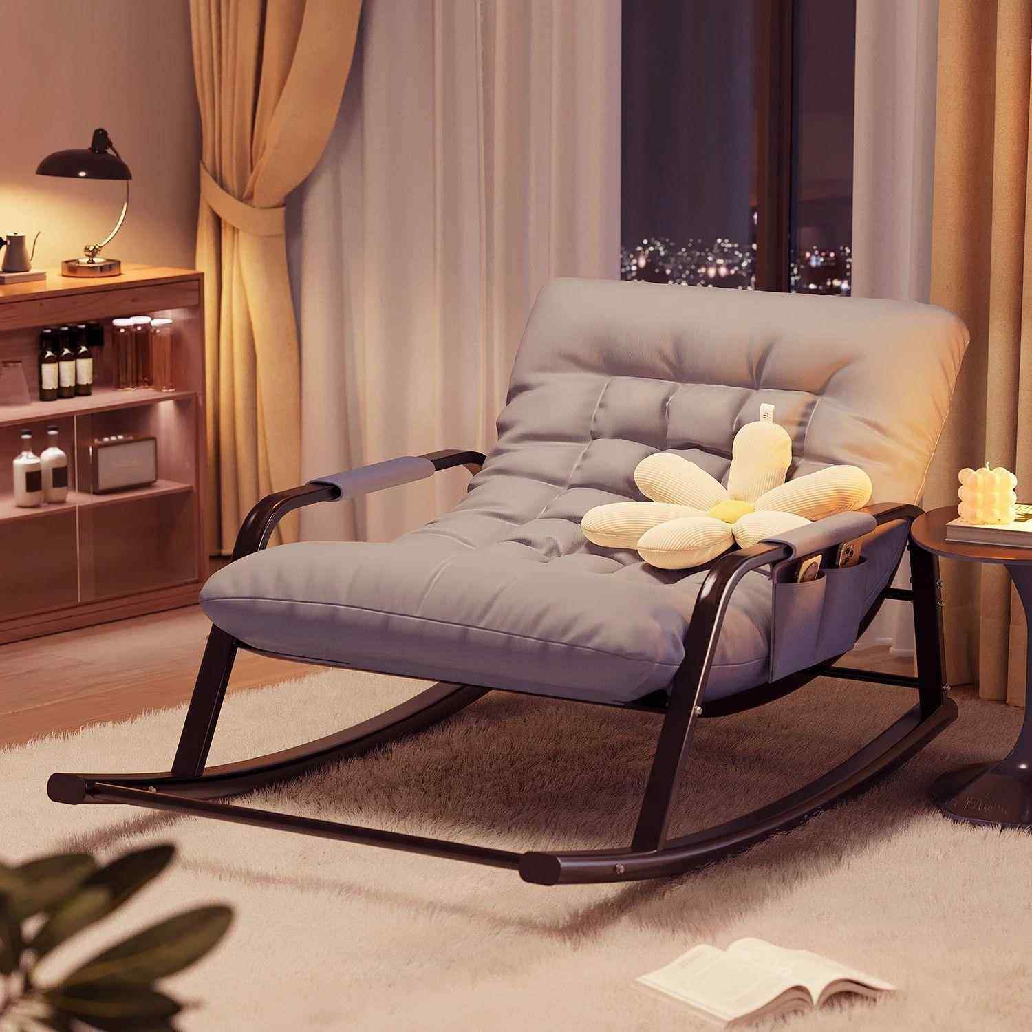 摇摇椅躺椅家用阳台休闲懒人椅子大人午休摇椅客厅双人网红逍遥椅