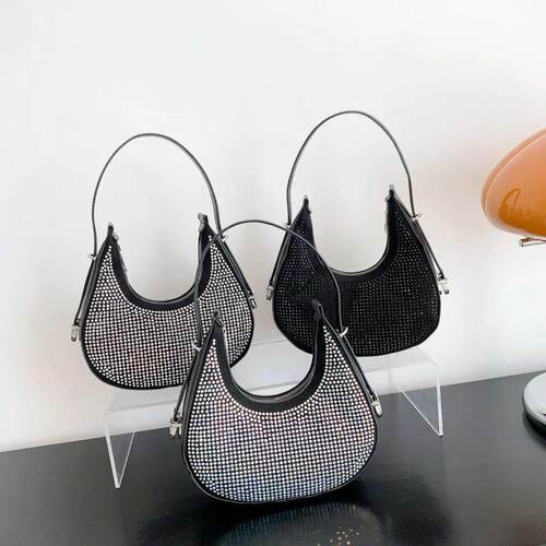 Chain Diamonds PU Leather Crossbody Bags for Women Summer S