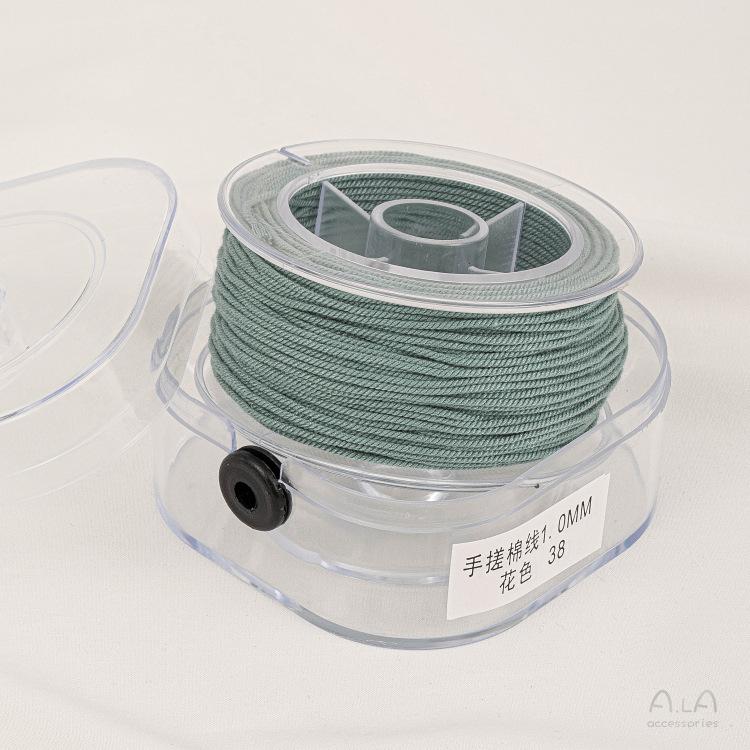 手搓棉线藏式文玩线绳五色线彩绳流苏绳子diy手工串珠编织棉线材