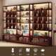 新式 博古咨询客服架茶架置物古多层实木展示柜茶室架布置仿茶具中