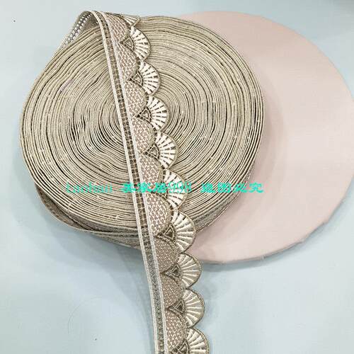 宽5CM新款简约窗帘花边蕾丝绣花水溶窗纱布艺立边装饰家纺辅料DIY