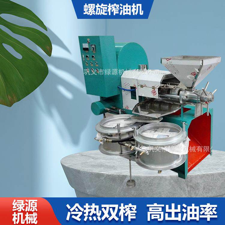 山茶籽胡麻油榨油机多功能小型榨油设备全自动螺旋榨油机器