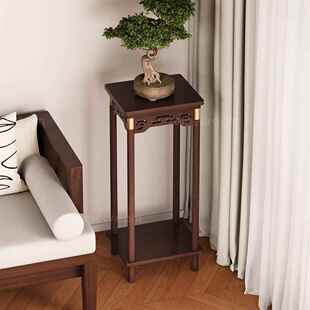 实木花架客厅落地式展示架阳台置物架新款架子植物摆放架花盆托架