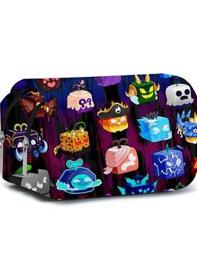 ROBLOX Game Blox Fruits Double-layer Flip-top Pencil Case