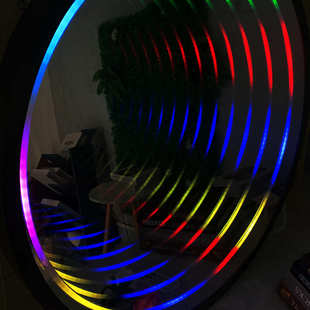 千层镜LED不锈钢门头无限深渊招牌户外霓虹灯立体发光字广告牌