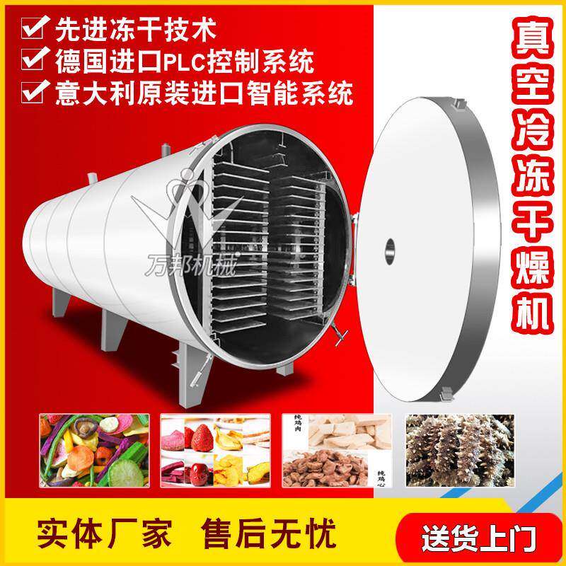 现货果蔬脆苹果干冻干机 大型果蔬脆桃干冻干机 低温冷冻干燥设备