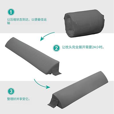 三C3角形楔形枕头枕床带袋床头板缝隙填充枕头和垫床头口板海棉
