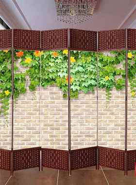 厅遮挡办公室简养生馆卧日室折屏屏风直播背景UEN约式座屏屏风隔