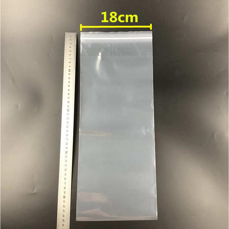50个透明自封袋长条形18*45cm*16丝加厚渔具配件包装袋鱿鱼密封袋